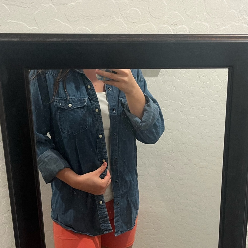 Aeropostale Blue Denim Shirt - Picture 4 of 6